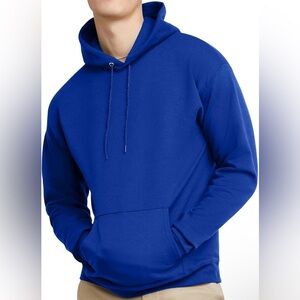 Hanes Men's Blue Hoodie Size 4XL